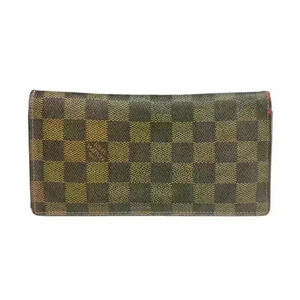 Louis Vuitton Damier Portefeuille Brazza Long Wallet Leather